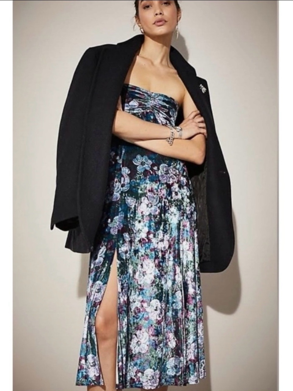 Free People Velvet Carpe Diem Convertible Maxi Skirt Size XS NEW Mermaid Fairy
